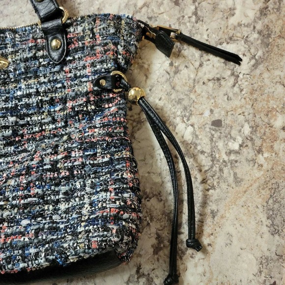 Juicy Couture Tweed Purse Small Tote Bag With Lip Embellishment Clueless Y2K - Picture 7 of 12